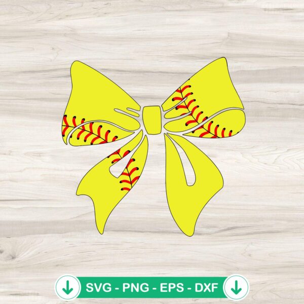 Baseball Bow SVG file for Cricut and cutting machines