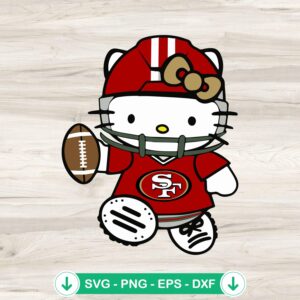 mockup-80478.jpg Hello Kitty 49Ers football SVG file for cutting machine