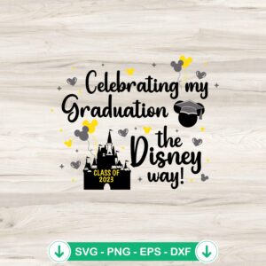 mockup-80513.jpg Disney graduation SVG file for Cricut cutting machine