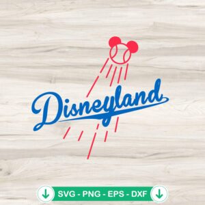 mockup-80656.jpg Disneyland LA Dodgers Mickey SVG file for Cricut cutting machine