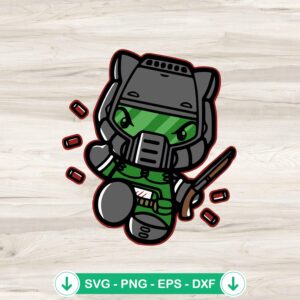 mockup-80659.jpg Hello Kitty Doom Slayer SVG file, cricut svg cut file