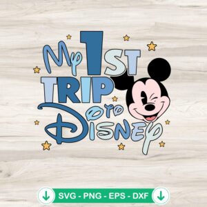 mockup-80675.jpg My 1st Trip To Disney SVG file, Mickey Mouse cutting file