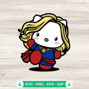 mockup-80740.jpg Hello Kitty Costume Captain Marvel SVG file for cutting machine