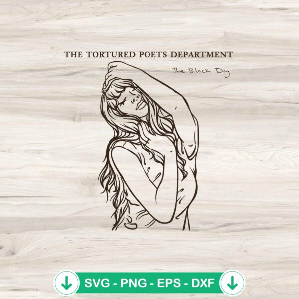 Taylor Swift TTPD Album SVG file, Cricut cutting file