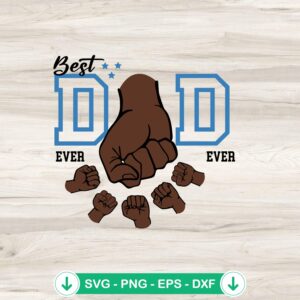 Best Dad Ever Fist Bump SVG file for Cricut cutting machine