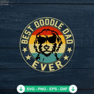 Best Doodle Dad Ever SVG file for Cricut cutting machine