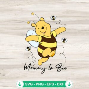 mockup-81148.jpg Winnie The Pooh Mommy To Bee svg file, cricut svg cut file