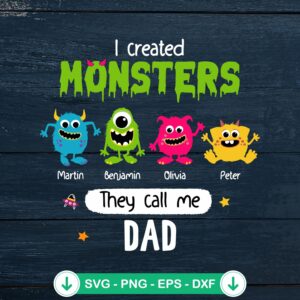 mockup-81190.jpg I Created Monsters Dad SVG file for cricut cutting machine