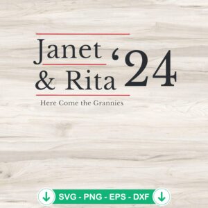 mockup-81192.jpg Funny Bluey Janet Rita SVG file for cutting machines