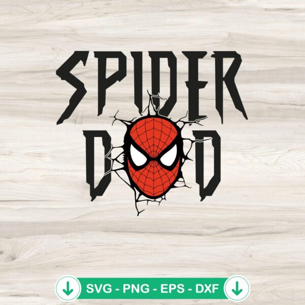 Spider Dad Face Mask SVG file for cricut cutting machine