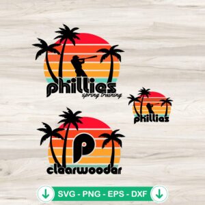 Phillies Spring training SVG file for Cricut cut file