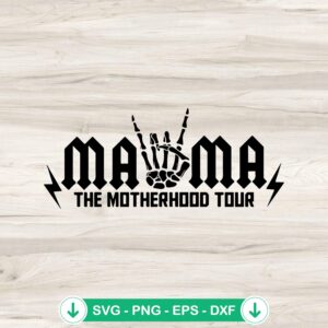 Mama Rock Tour SVG cutting file for Cricut and DIY projects