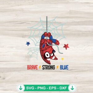 mockup-81376.jpg Amazing Bluey Spiderman SVG file for Cricut cutting machine