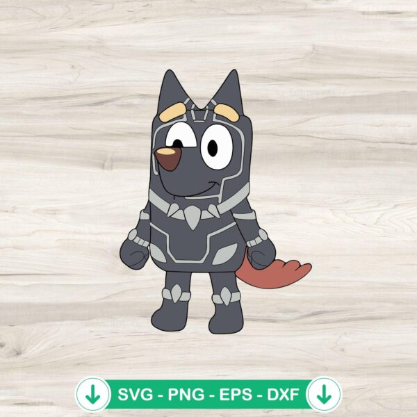 Bluey Black Panther SVG file for Cricut cutting machine