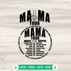 Mama Tour SVG Bundle, cricut svg cut file for Mother's Day