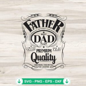 Best Dad Ever SVG file for Cricut cutting projects