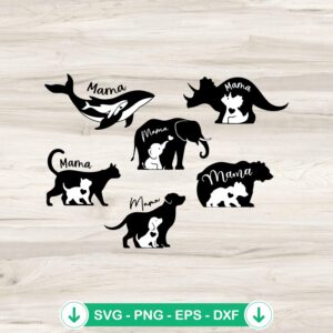 mockup-81636.jpg Mama Dinosaur Animal SVG file for cricut cutting machine