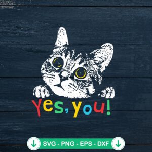 mockup-81676.jpg Funny Cat Face Yes You SVG file, cricut svg cut file