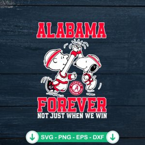 mockup-81693.jpg Snoopy and Charlie Alabama Forever SVG file for Cricut