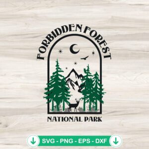 mockup-81719.jpg Forbidden Forest National Park SVG file for Cricut cutting machine
