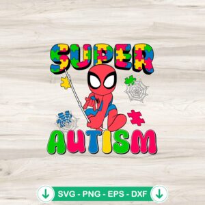 mockup-81819.jpg Spiderman Super Autism SVG file for cricut cutting machine