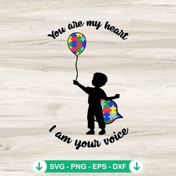 Autism Baby I Am Your Voice cricut svg cut file
