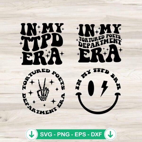 TTPD Era SVG file for Cricut cutting machine