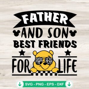 mockup-82157.jpg Winnie The Pooh Father And Son SVG file for cutting machines