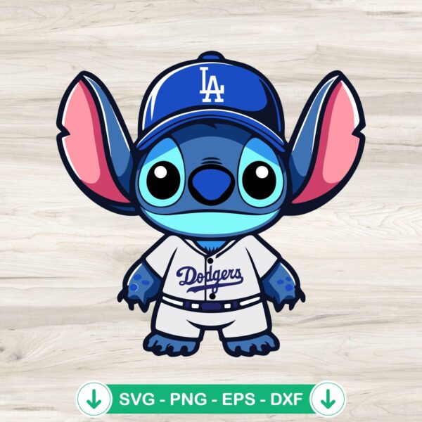 Lilo Stitch baseball SVG file for Cricut cutting machine