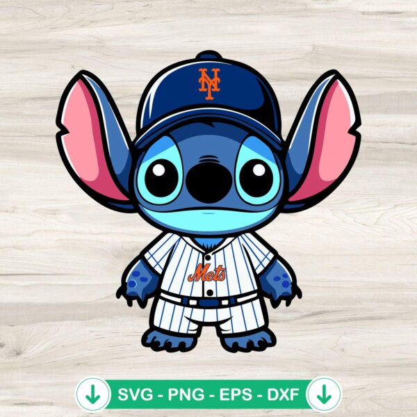 New York Mets Stitch SVG file for Cricut and cutting machine