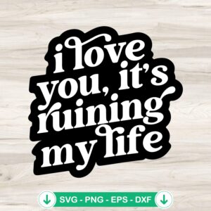 Taylor Swift Fortnight TTPD Album SVG file for Cricut cutting