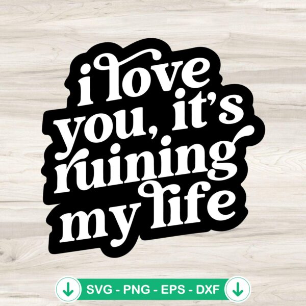 Taylor Swift Fortnight TTPD Album SVG file for Cricut cutting