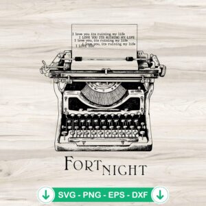 Taylor Swift Fortnight New Album SVG file for Cricut cutting machine