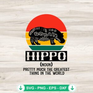 mockup-82369.jpg Vintage Hippopotamus Definition SVG file for Cricut and cutting machine