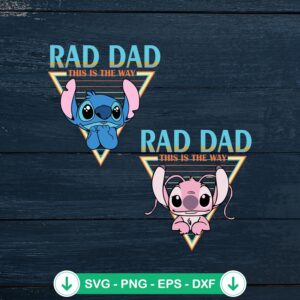 mockup-82393.jpg Lilo Stitch Rad Dad SVG file for Cricut cutting machine