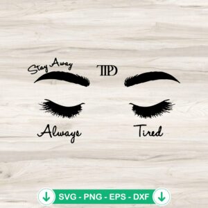 TTPD Taylor Malone SVG file, eye design for Cricut cutting machine
