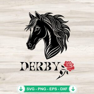 mockup-82455.jpg Derby Horse SVG file for cutting machines, Kentucky Derby design