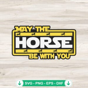 mockup-82459.jpg May the Horse be with you SVG file for Kentucky Derby