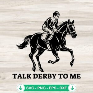 mockup-82462.jpg Talk Derby to Me horse riding SVG file for Cricut cutting machine