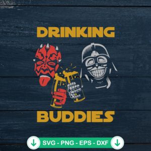 mockup-82482.jpg Funny Darth Vader Drinking Buddies SVG file for cutting machine