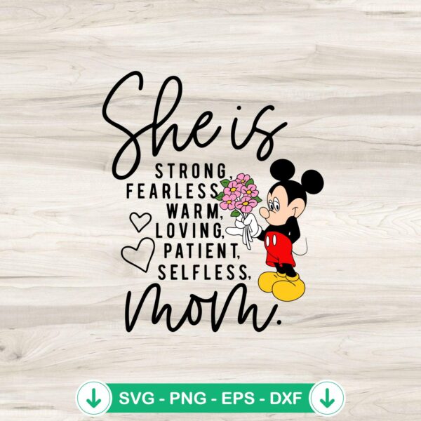 Mickey Mouse Mother's Day SVG file for Cricut cutting machine
