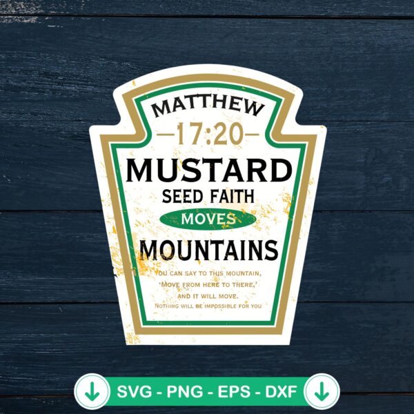 Matthew Mustard Mountains svg file, Christian cut file