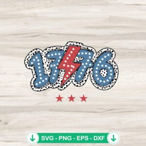 1776 Fourth Of July svg file for Cricut cutting machine