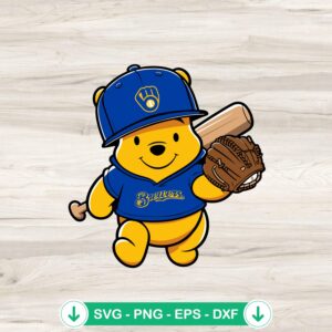mockup-82848.jpg Winnie The Pooh Baseball SVG file for Cricut cutting machine