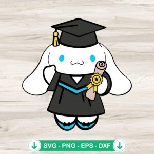 mockup-83262.jpg Hello Kitty Cinnamoroll Graduation SVG file for cutting machine