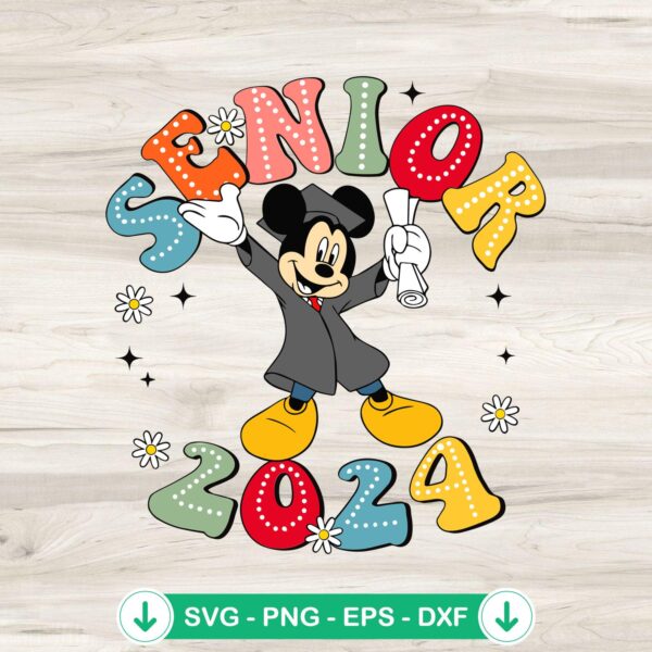 Disney Mouse Graduation Cap SVG file, cricut svg cutting file