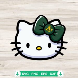 mockup-83701.jpg Hello Kitty Oakland Athletics baseball SVG file, cricut SVG cutting file
