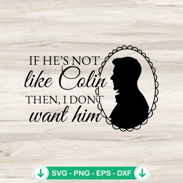 Bridgerton Colin Quotes SVG file for Cricut cutting machine