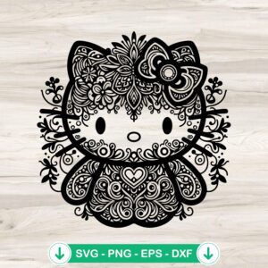 mockup-83912.jpg Mandala Hello Kitty SVG file for cricut svg cutting file