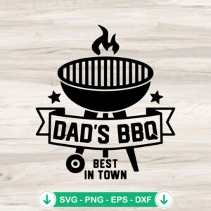 mockup-83969.jpg Dad's BBQ Best In Town SVG file for Cricut cutting machine